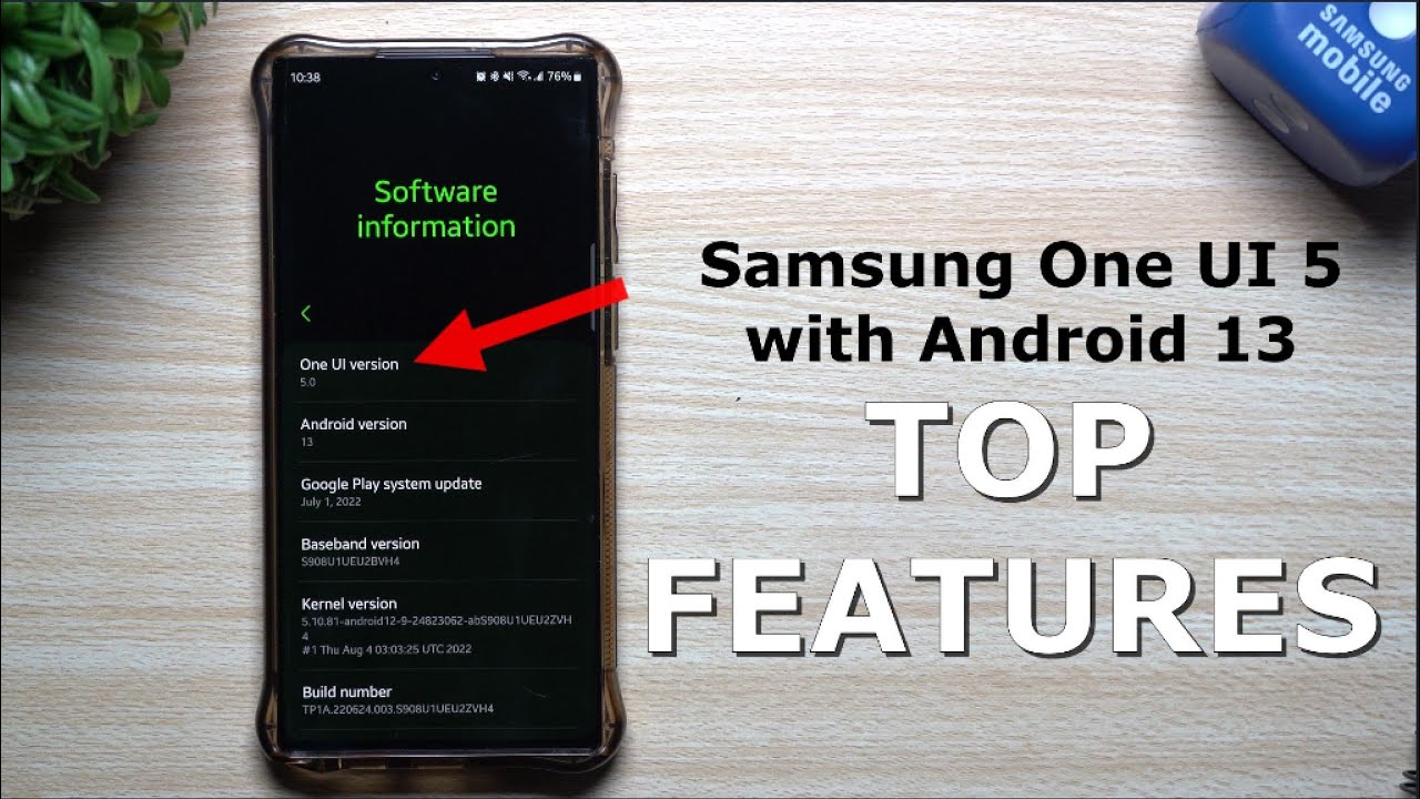 Top New Features - Samsung One UI 5 with Android 13 (Beta)