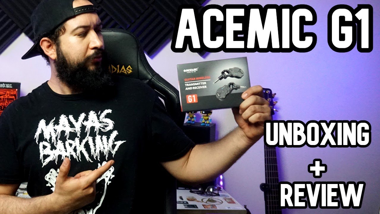 ACEMIC G1 sistema inalámbrico para guitarra y bajo l Unboxing y Review
