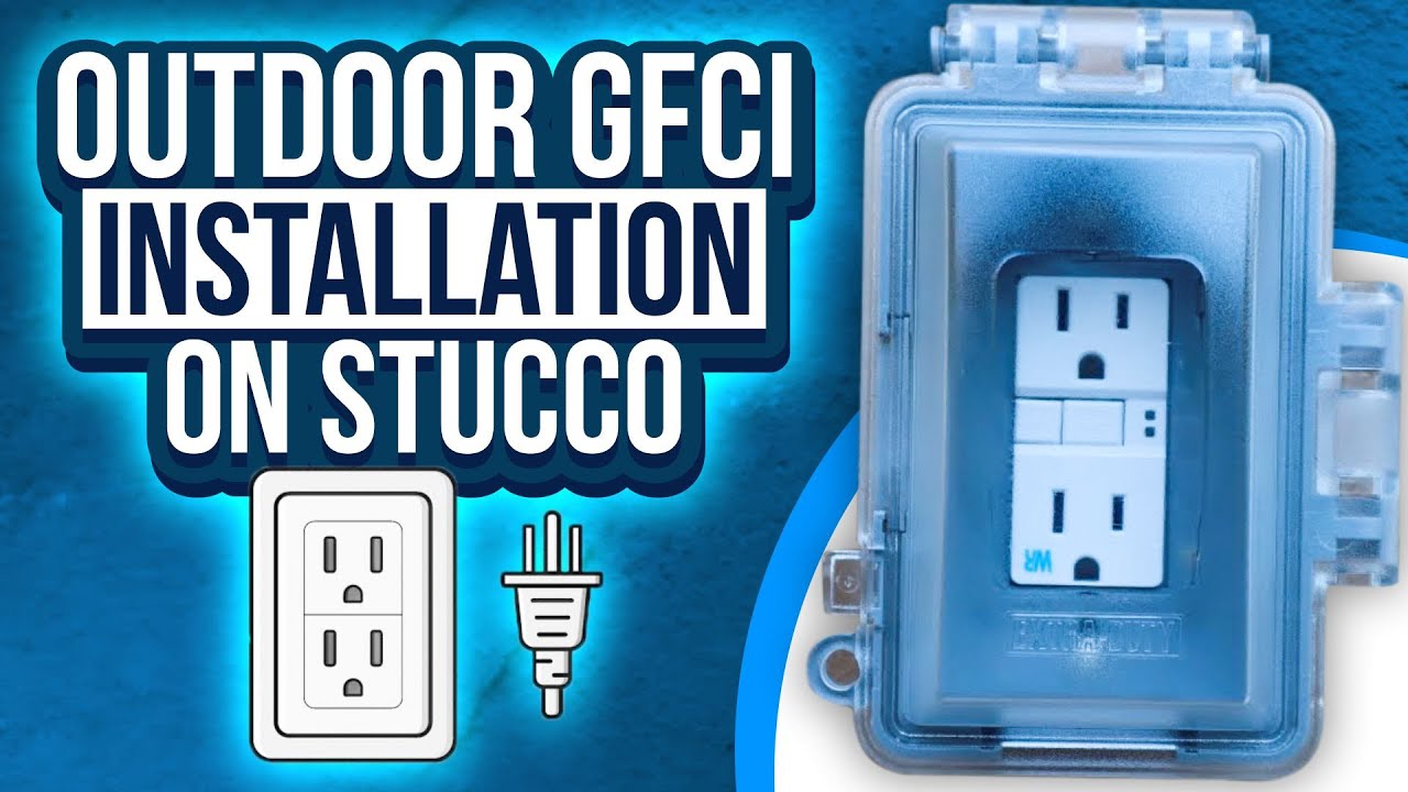 How To Install An Outdoor GFCI Outlet On Stucco: Easy Power Access From Inside | PEDRO DIY