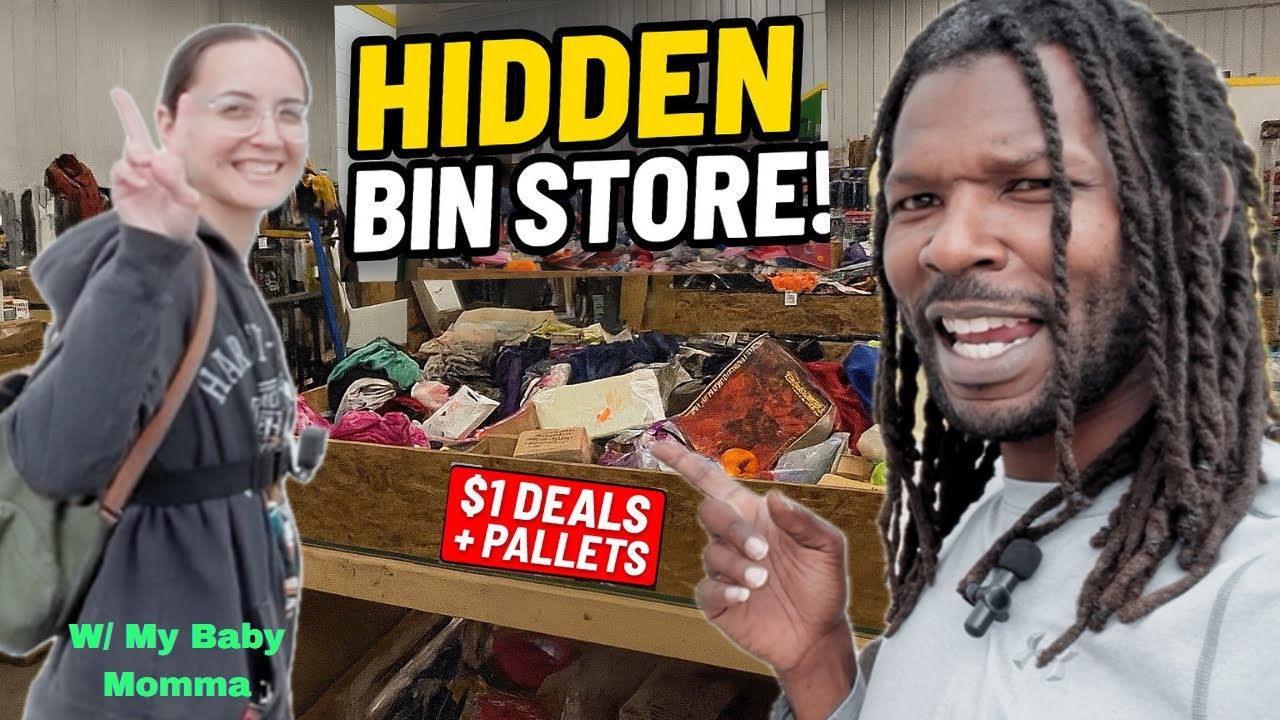 Baby Mom Found a Hidden Bin Store! $1 Bins, Pallets & Mystery Boxes