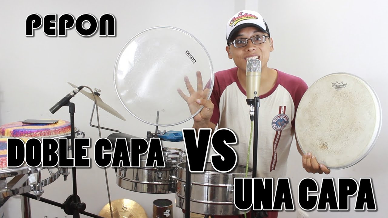 PARCHE DE TIMBAL UNA CAPA VS DOBLE CAPA ACEITADO