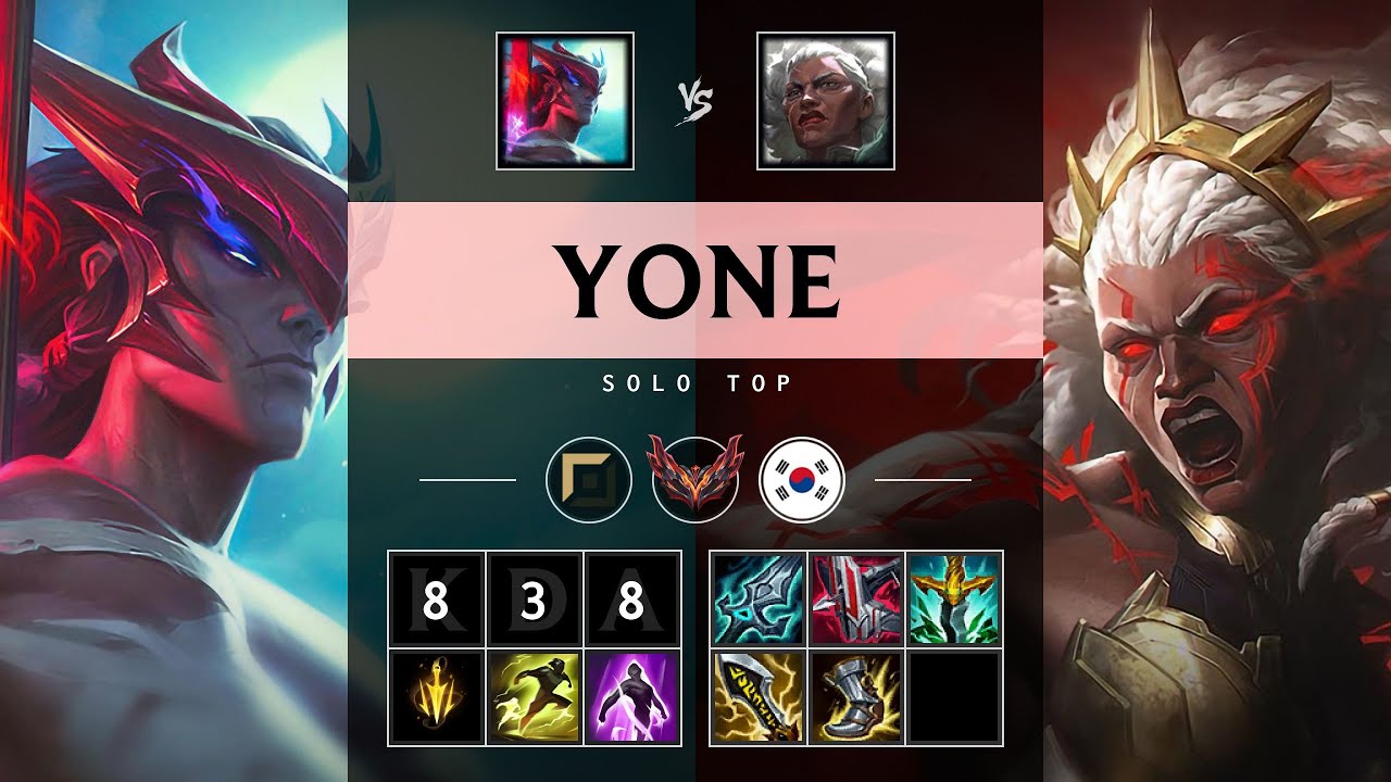 Yone Top vs Ambessa - KR Grandmaster Patch 25.20