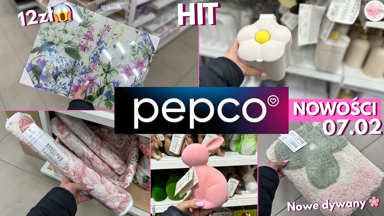 🌷PEPCO WIOSENNE NOWOŚCI 🌸 NOWE DYWANIKI do ŁAZIENKI 🌸 WELURKOWE ZAJĄCZKI HIT🐇💖KOSZ STOKROTKA, DESKA🌷