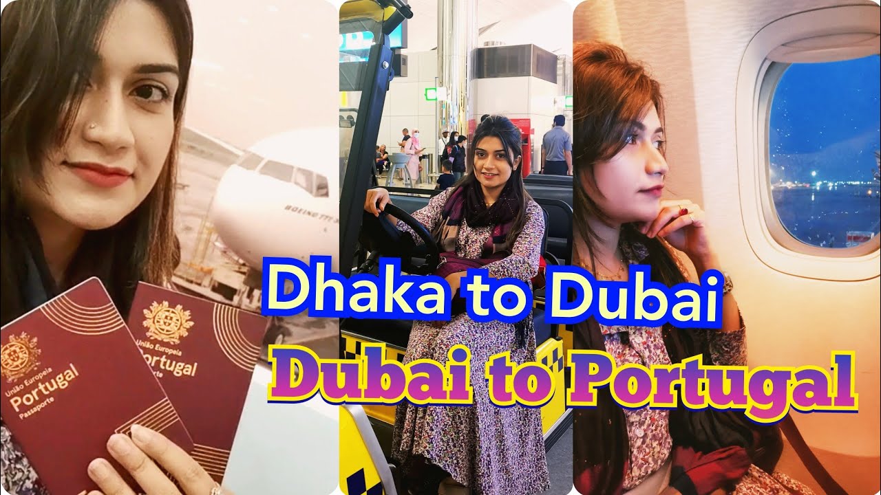 Dhaka to Dubai to Portugal journey by Air Journey || Emirates Airlines ✈️ || Travel Vlog ||