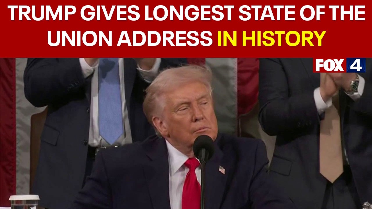 Trump delivers longest State of the Union address in US history