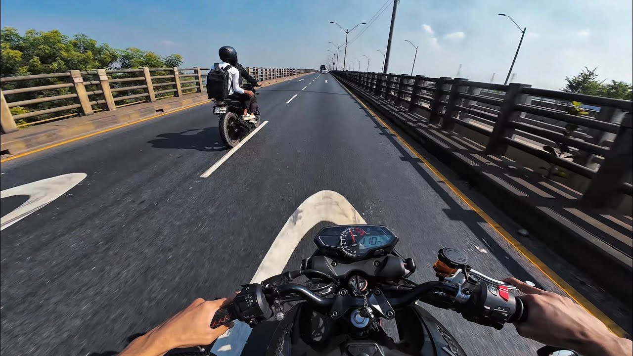 Dhaka to Cumilla | Highway ride | Pulsar N160 | Breakfast Ride | Raw sound | 