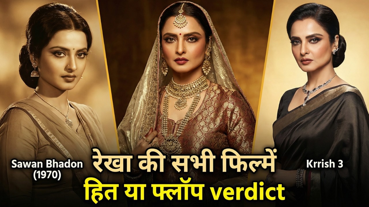 Rekha Career Journey | From Sawan Bhadon to Krrish 3 | Full Movie List