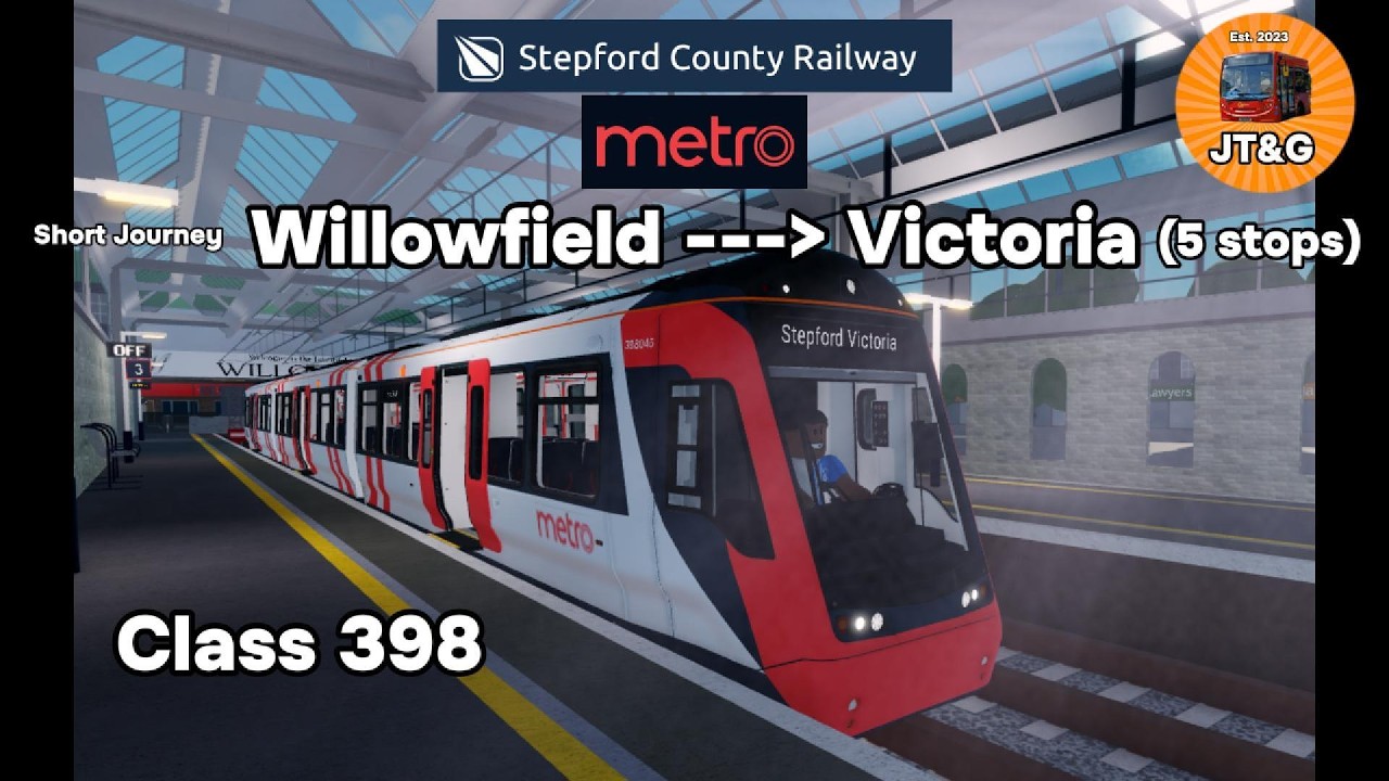 SCR: Metro Class 398 short cab ride from Willowfield to Stepford Victoria | JT&G