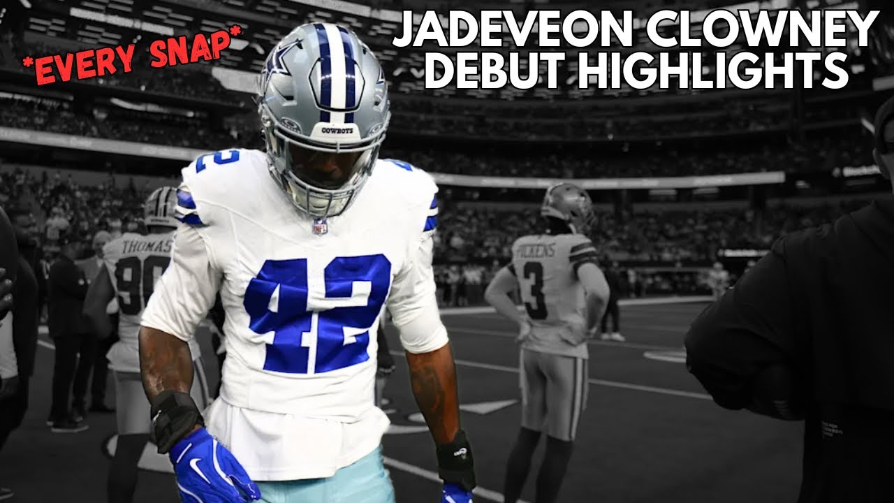 Jadeveon Clowney Cowboys Debut Highlights 🔥 | NFL Week 4
