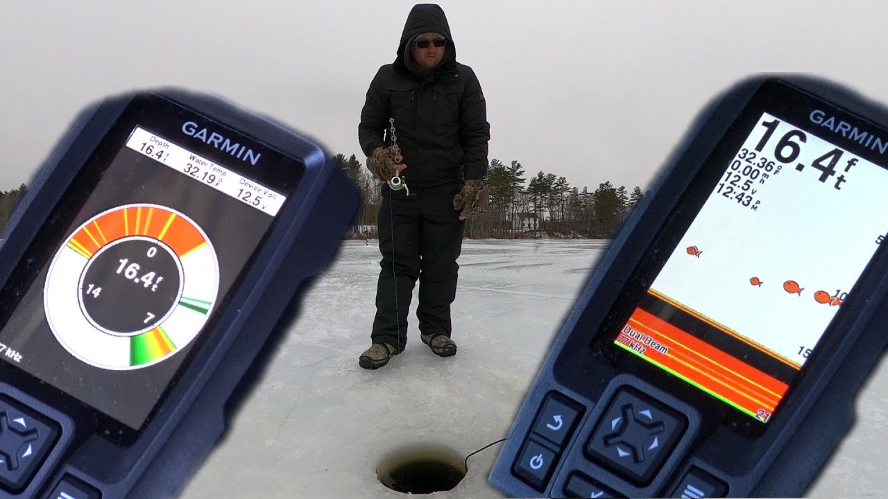 GARMIN STRIKER 4 Flasher! Maine Ice Fishing