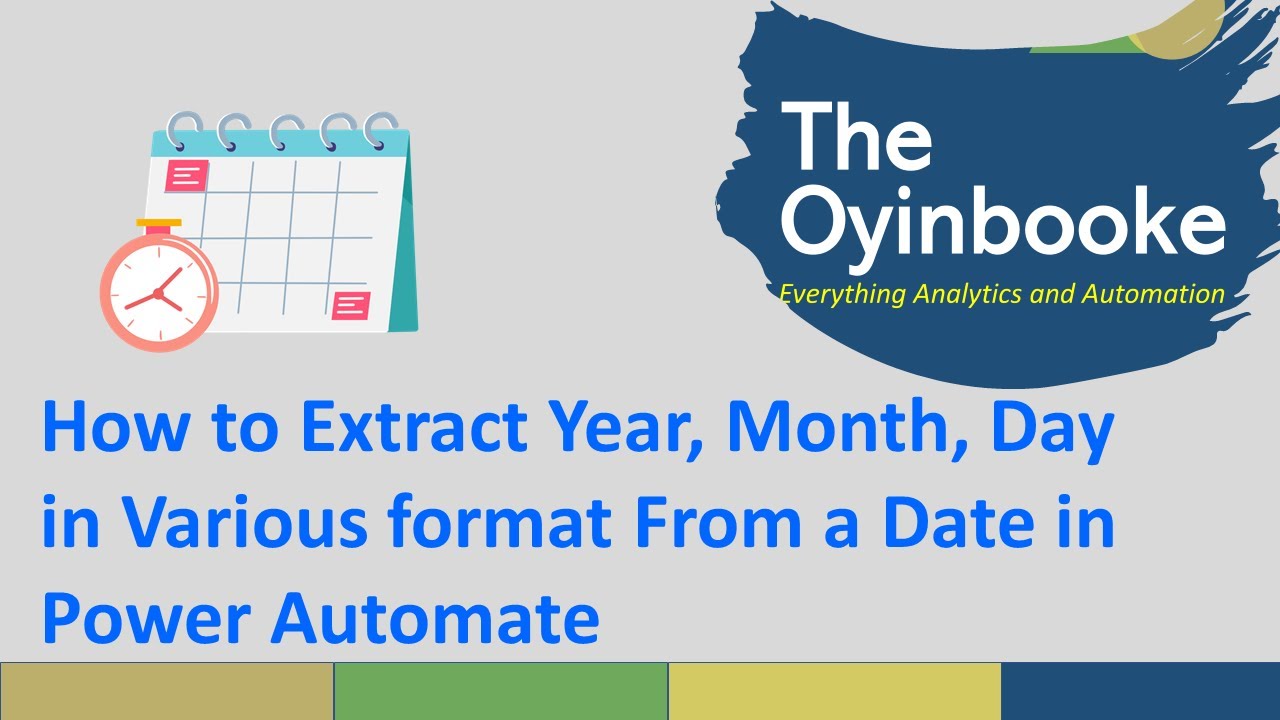 How to Extract Year, Month, Day From Dates in Power Automate