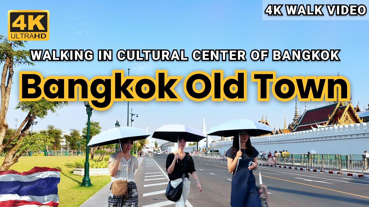 [4K HDR] Bangkok Old Town Walking Tour 2024 | Bangkok Street View