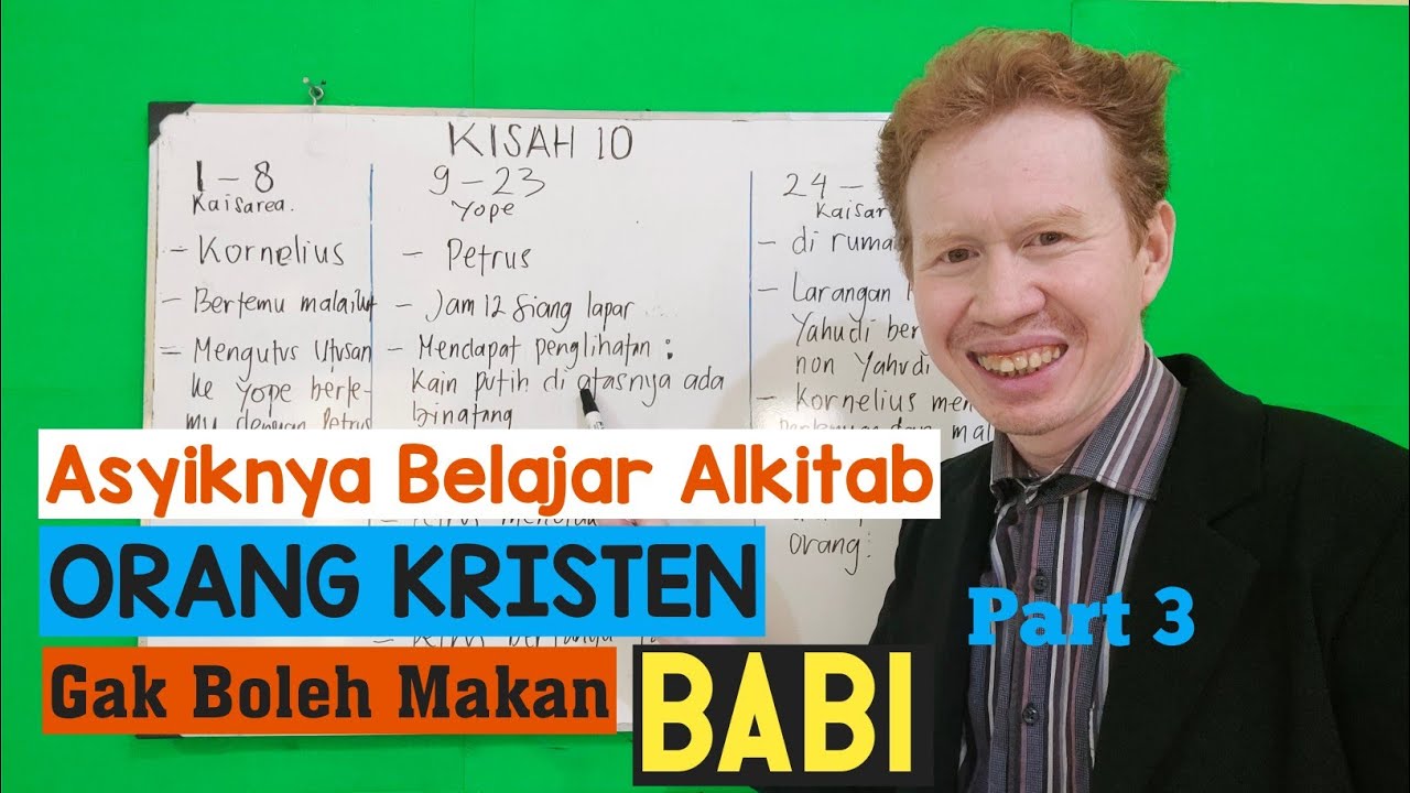 Asyiknya Belajar Alkitab - Orang Kristen Gak Boleh Makan Babi - Kisah 10 - Pdt. Reza Abraham