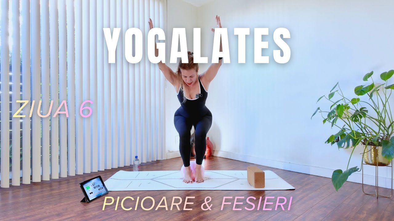YOGALATES | Ziua 6 – Picioare & Fesieri | Tonifiere și Stabilitate (20 min) #yogainromana