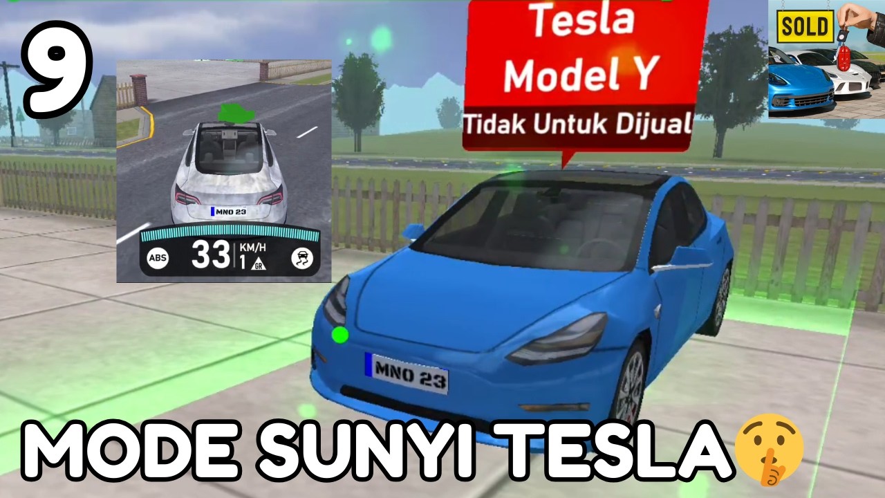 PAKAI TESLA MODE SENYAP🤫 - CAR DEALERSHIP SIMULATOR INDONESIA PART 9