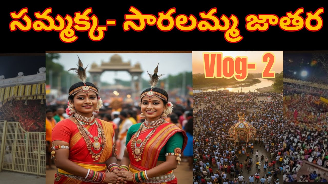 సమ్మక్క- సారలమ్మ జాతర..vlog-2 #sammakkasarakka #jatara #medaram #chilakalagutta #devotional #telugu 