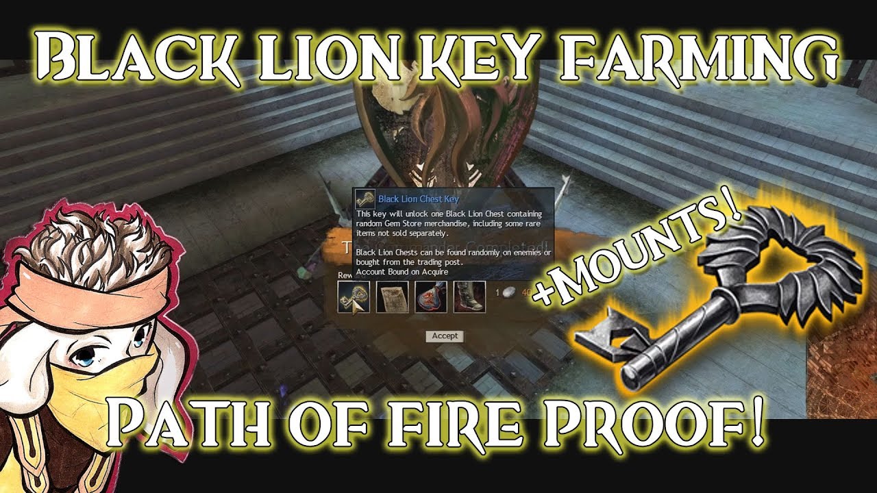 Guild Wars 2 Guide: Weekly Black Lion Key Farming | MOUNTS | LEGIT METHOD