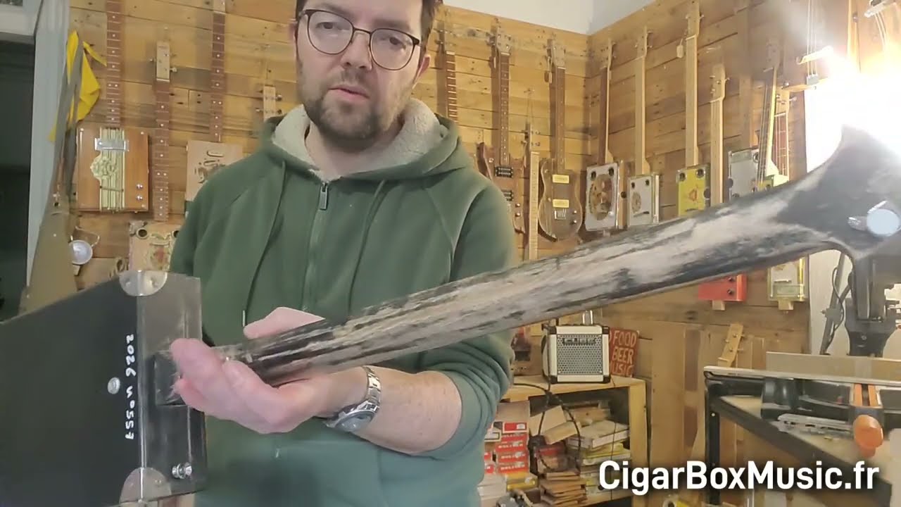 Guitares cigar box - semaine du 12/01/26 à l'atelier CigarBoxMusic.fr #cbg #cigarboxguitar #guitar