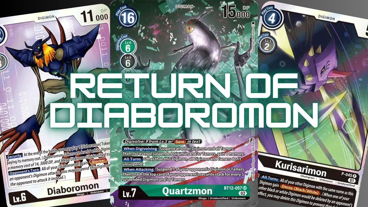 Unstoppable Board! Diaboromon BT12 Deck Profile - Digimon TCG