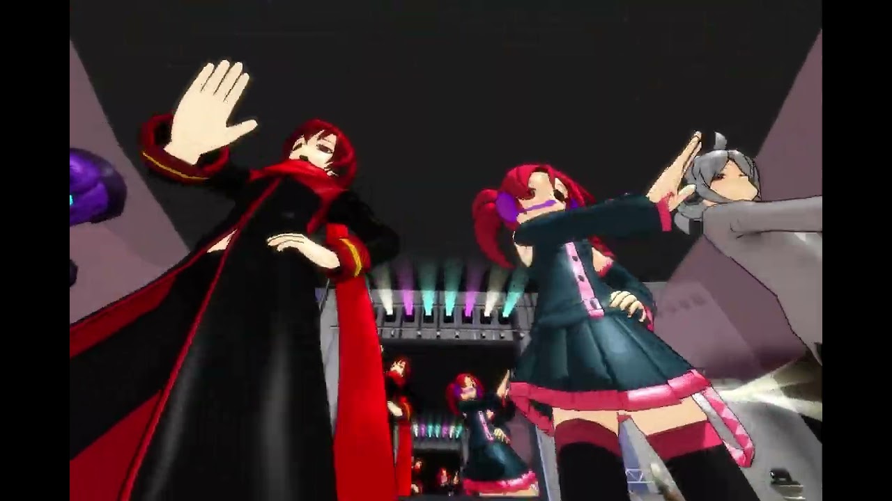『 MMD 』Dell, Teto, Akaito, Defoko ┊ Caramelldansen