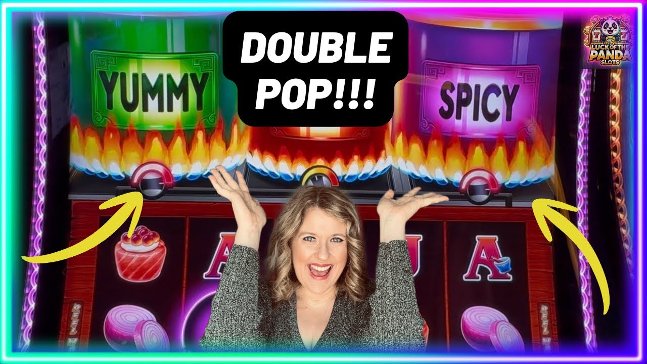DOUBLE POT POP on Big Hot Flaming Pots! 🍱 Luck of the Panda Slots!