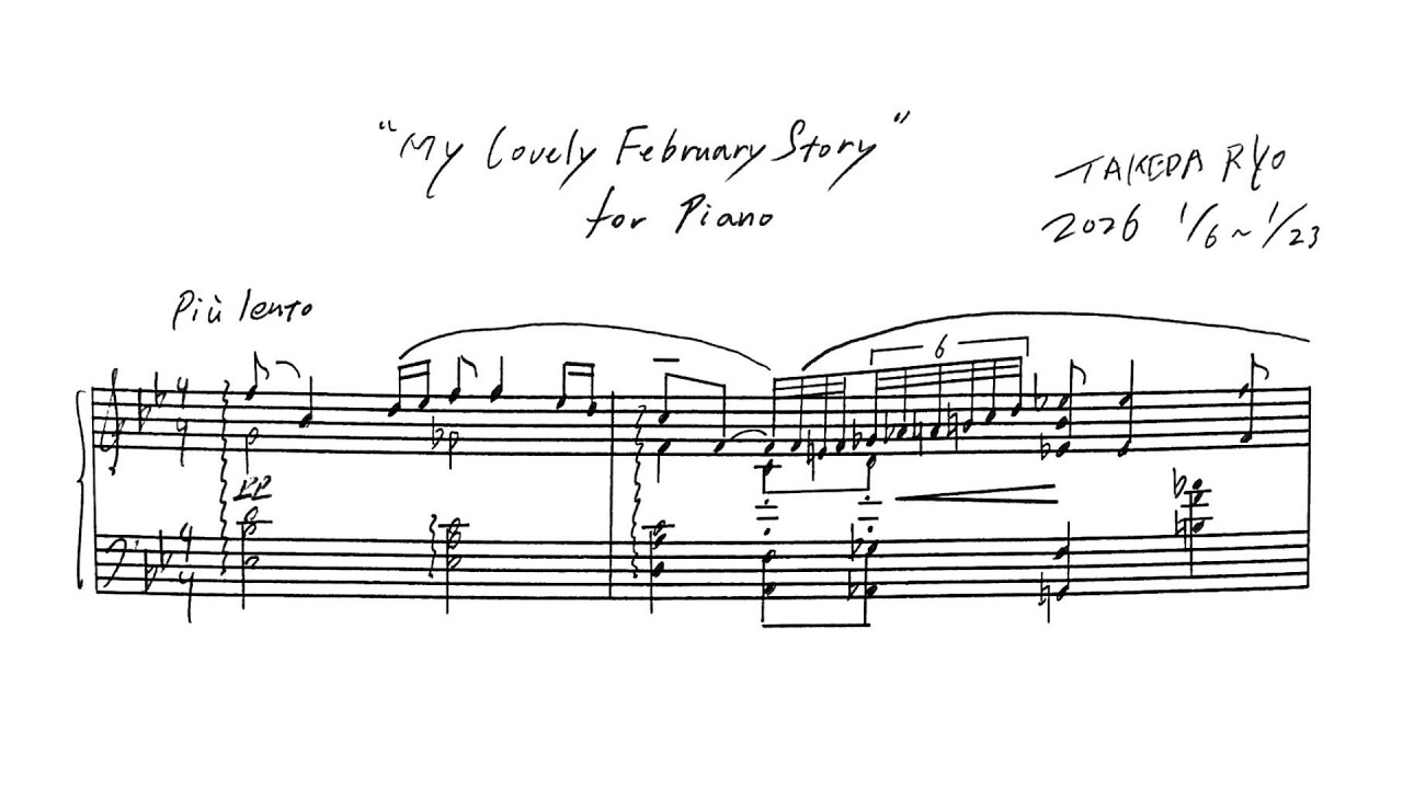 My Lovely February Story (2026) for Piano Solo