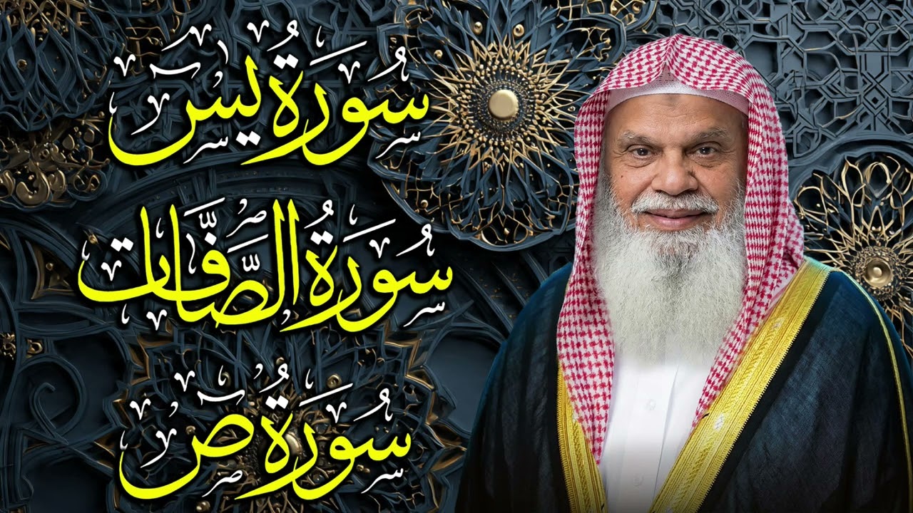 سور يس والصافات وص كاملة | الشيخ علي الحذيفي | راحة للقلب وتدبر عميق