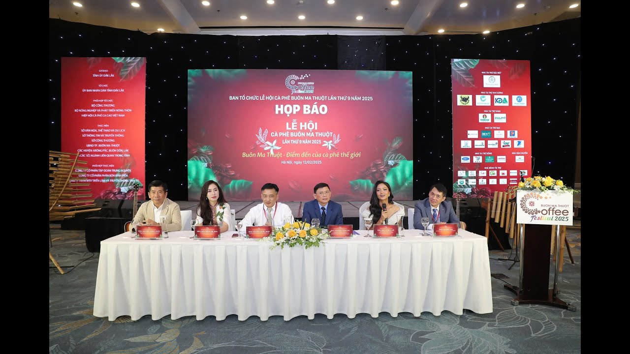 Họp báo Lễ hội Cà phê Buôn Ma Thuột lần thứ 9 năm 2025 tại Hà Nội
