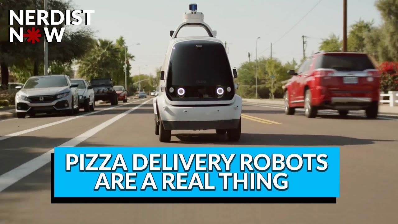 The Autonomous Pizza Delivery Robots Have Arrived! (Nerdist Now)