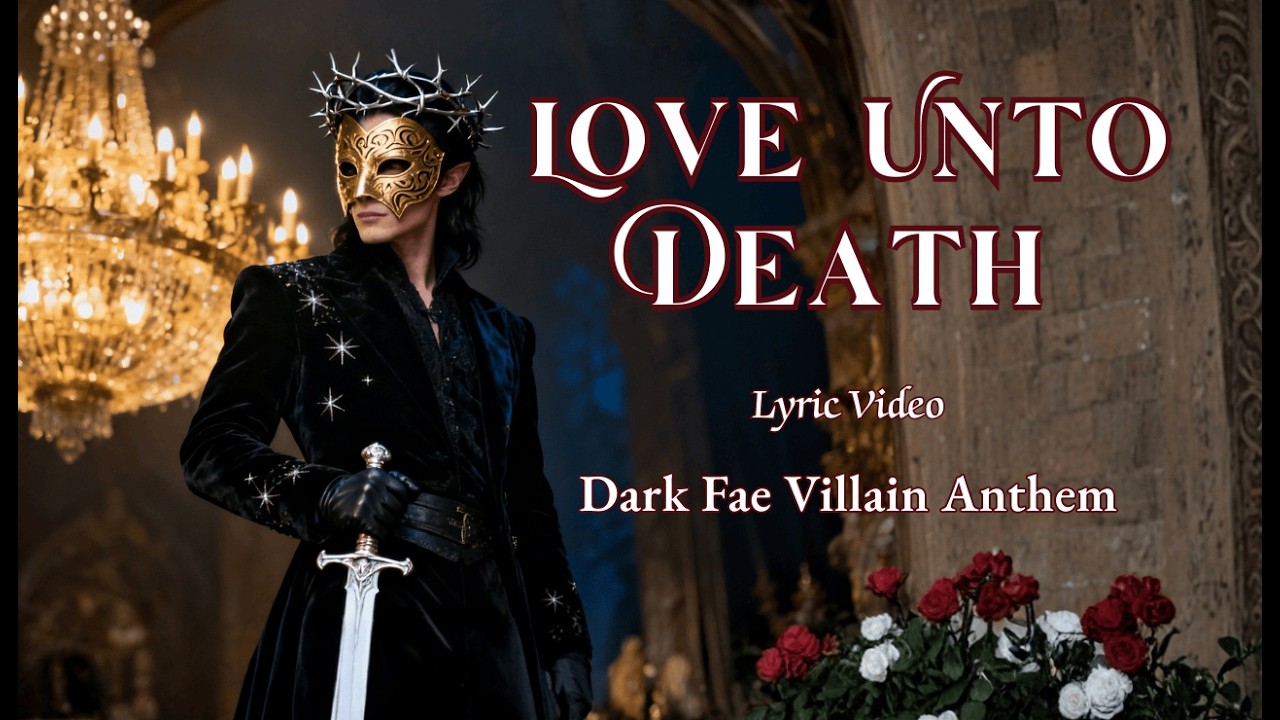 Love Unto Death | Dark Fae Villain Anthem | Unseelie Court Orchestral Rock Song | Lyric Video