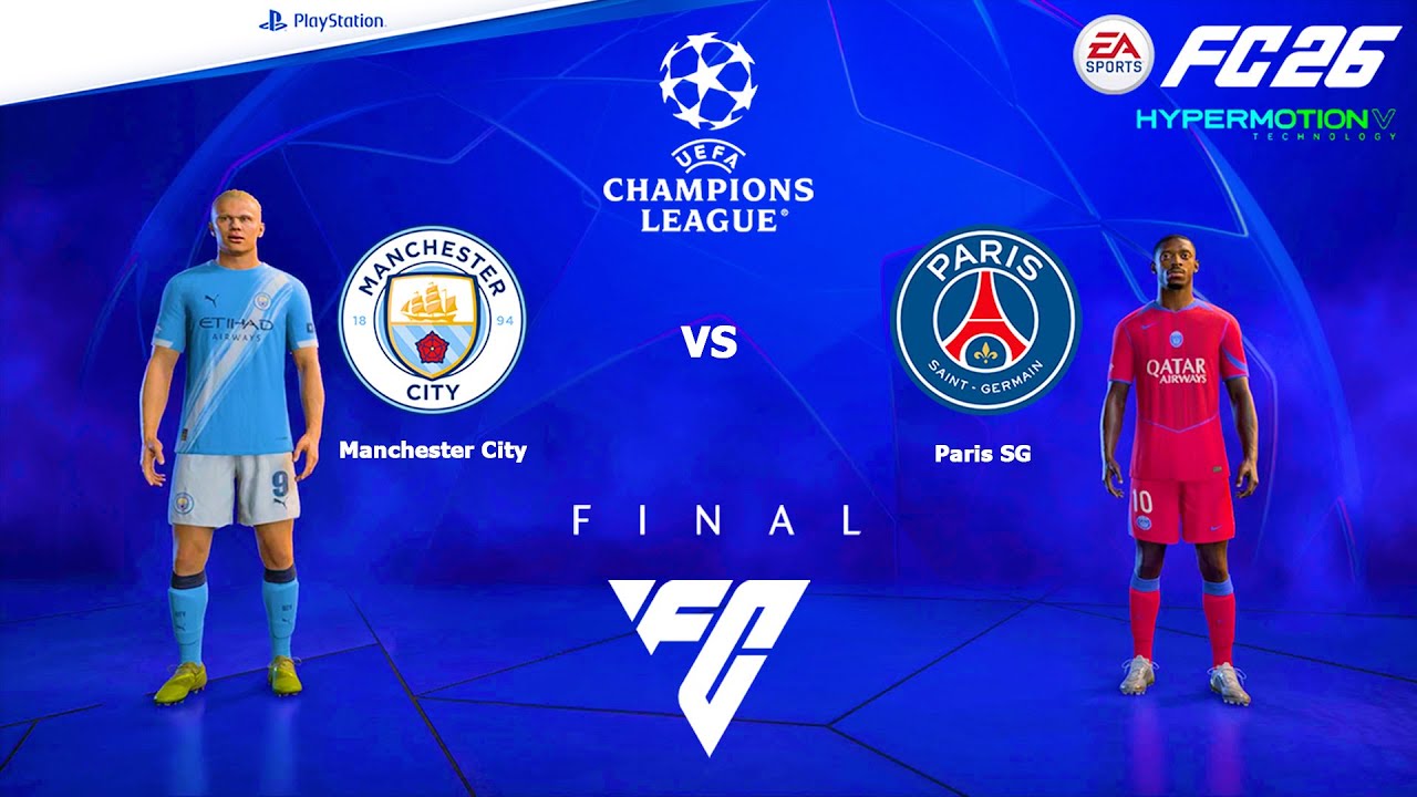 FC 26 PS4 - Manchester City vs PSG | UEFA Champions League Final 2025/2026
