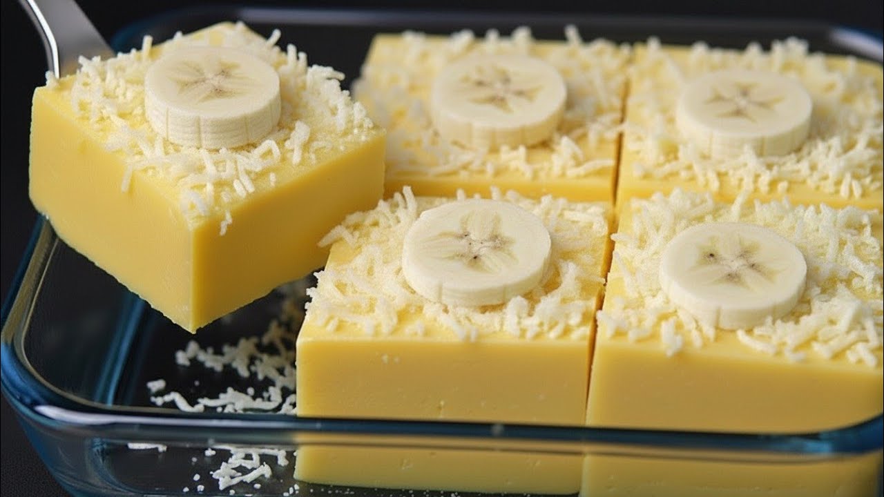 Nur Banane und gezuckerte Kondensmilch! Blitzdessert! Ohne Backen!