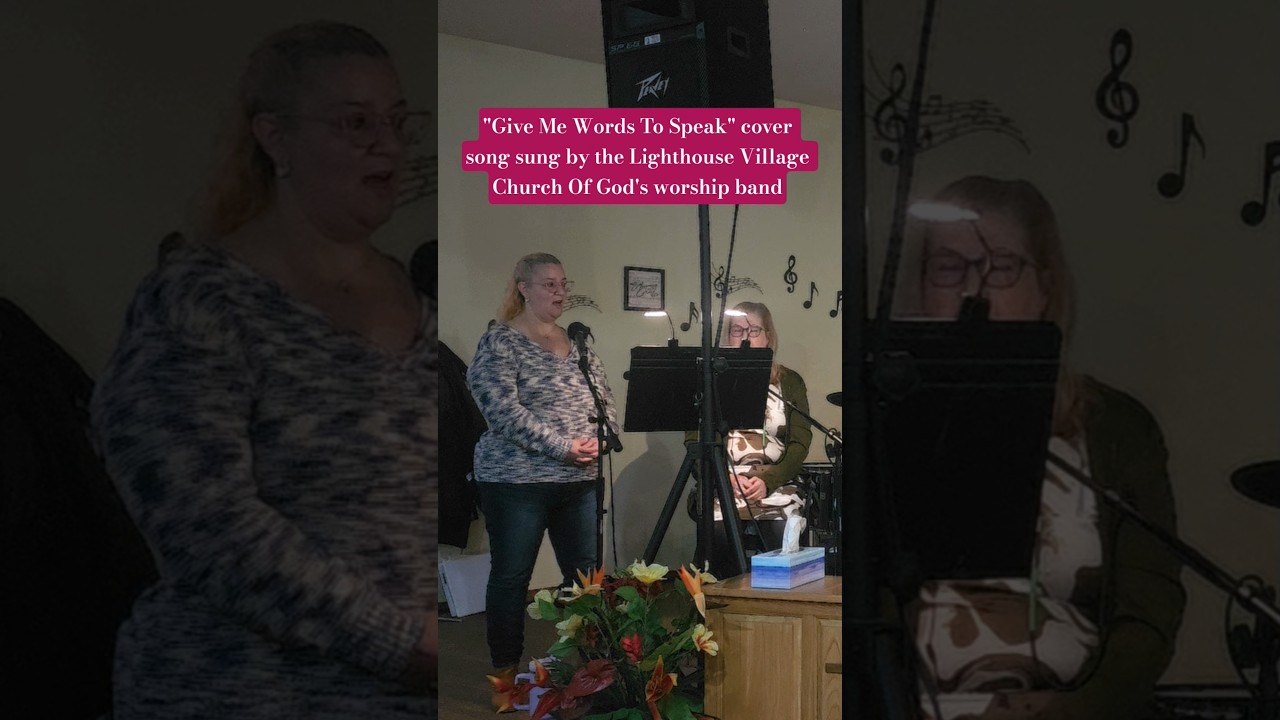 "Give Me Words To Speak" cover song sung by Lighthouse Village COG's band (1/11/2026 AM svc.,4K/UHD)
