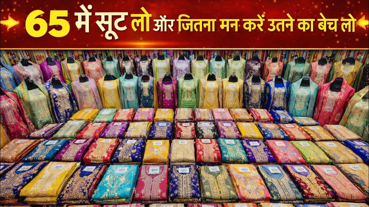 सिर्फ 65 रुपये में 600 वाले सूट ! लिख कर बेचते है माल बोलकर नहीं ! Suit Manufcturer Maa Ambey Surat