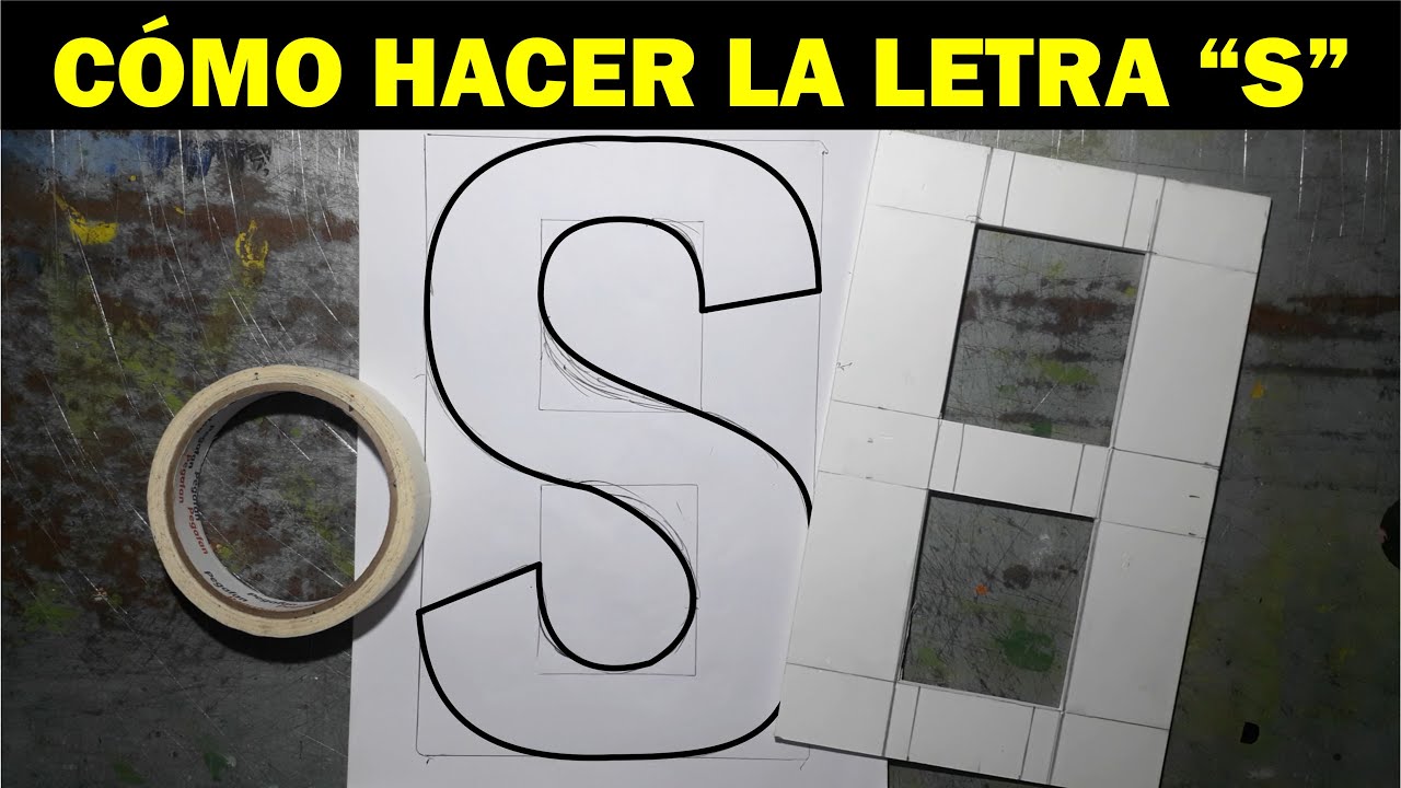COMO HACER LA LETRA S MUY FACIL CON UN OCHO O NORMÓGRAFO