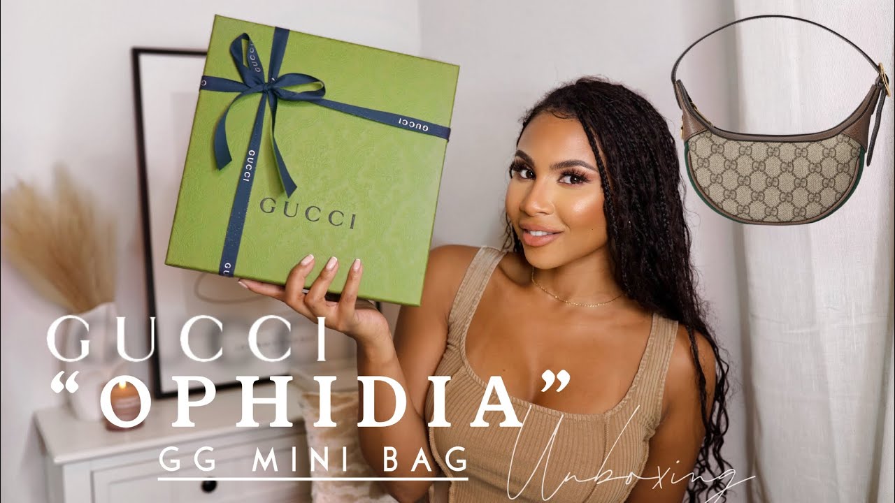 МОЯ НОВАЯ ВЕСЕННЯЯ КОШЕЛЁК | Мини-сумка через плечо Gucci Ophidia GG: распаковка и обзор