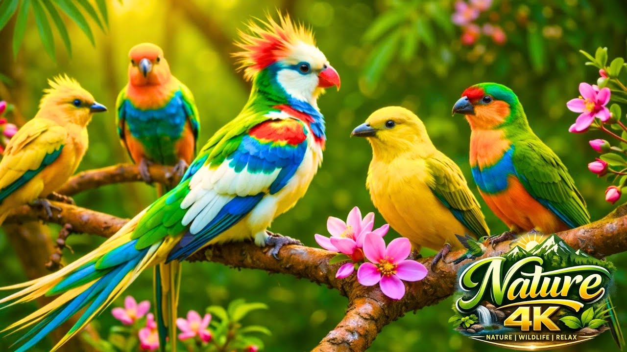 You’ve Never Seen Birds Like This  Colorful World in 4K ASMR