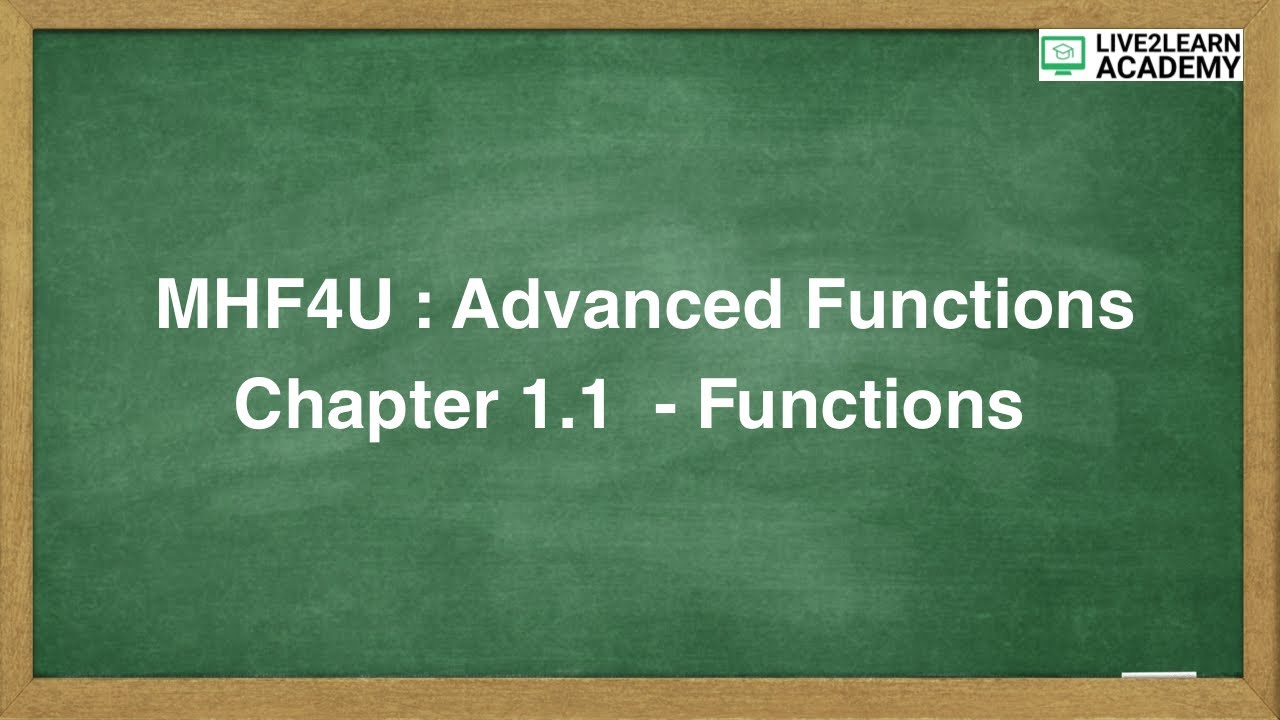 1.1 Functions - Grade 12 Advanced Functions [NELSON TEXTBOOK]