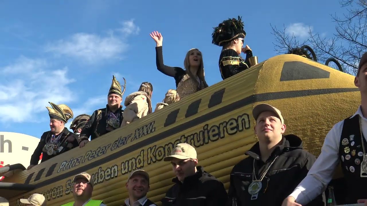 Rosenmontagsumzug der Foaset in Fulda 2025 - Carneval Club Böckels