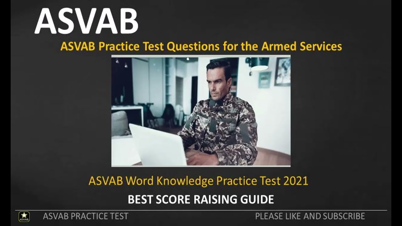 ASVAB Word Knowledge Practice Test 2021  with Explained Answers  ( 3/8 )
