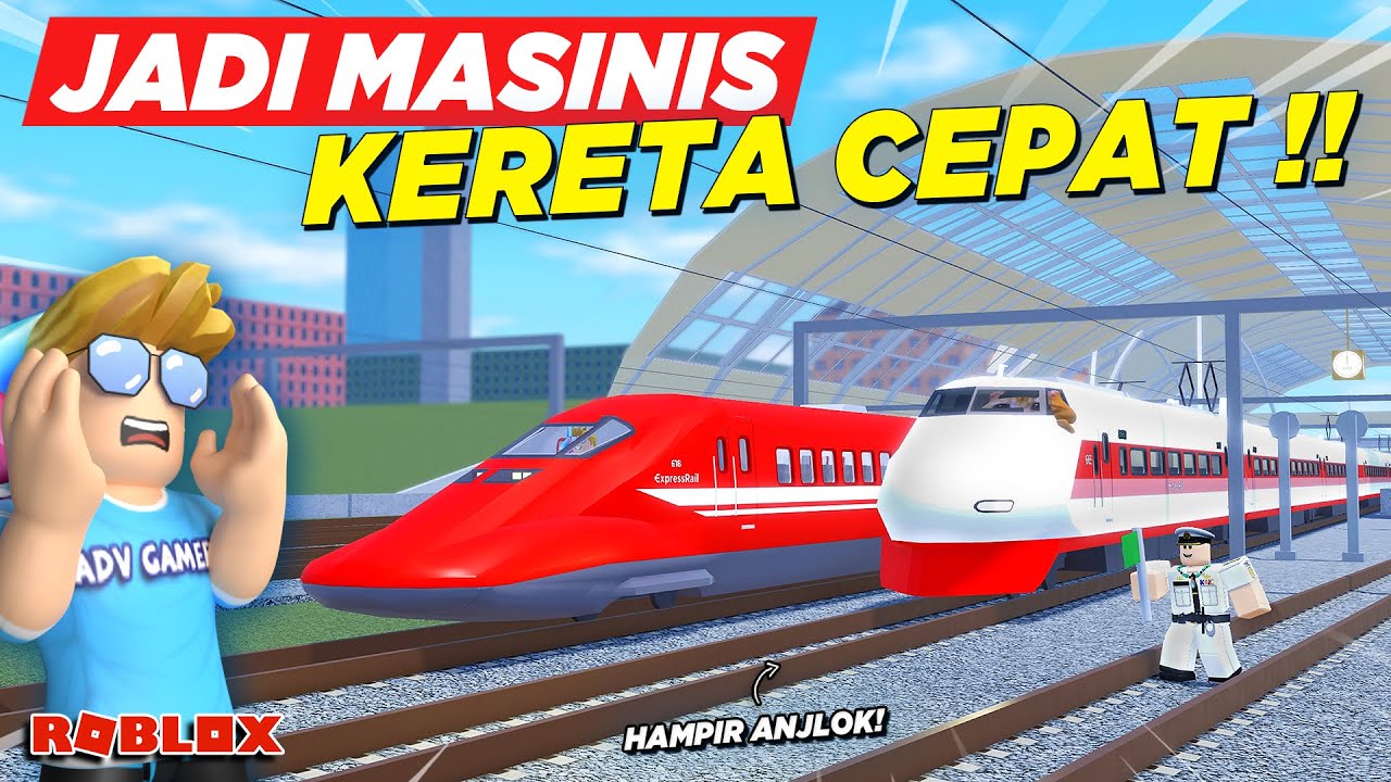 JADI MASINIS KERETA CEPAT FULL INTERIOR KELILING KOTA HAMPIR ANJLOK !! REVIEW GAME KAI - Roblox