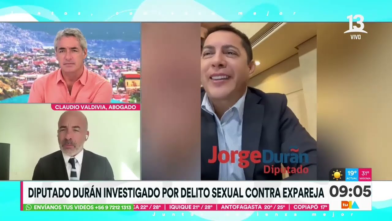 Diputado RN Jorge Durán responde acusación de abuso sexual de expareja | Tu Día | Canal 13