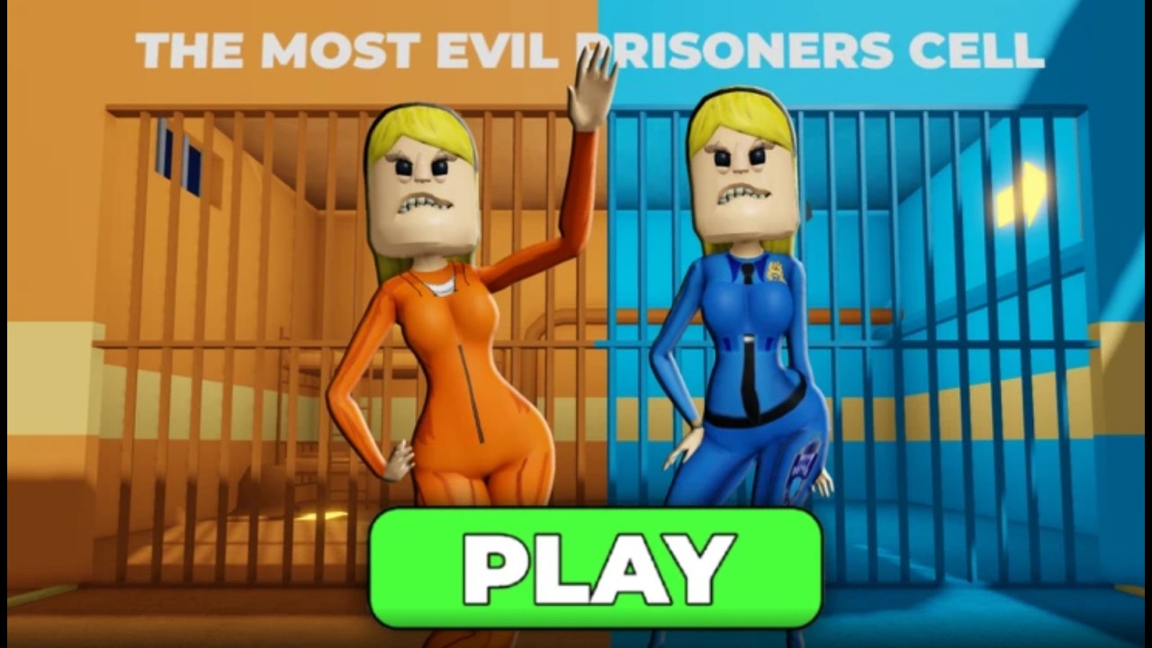 WOMAN PRISON vs POLICE PRISON RUN OBBY! Roblox Escape Challenge