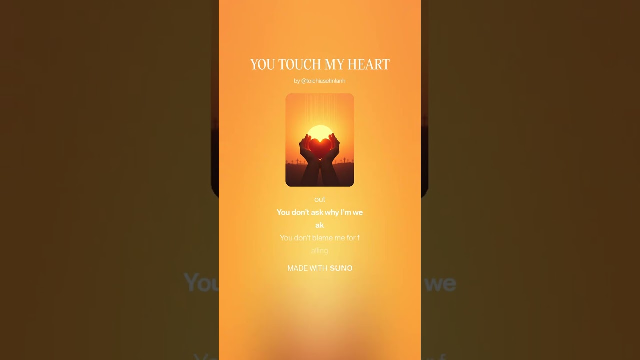 YOU TOUCH MY HEART, Hym, Worship Song, Christian Music