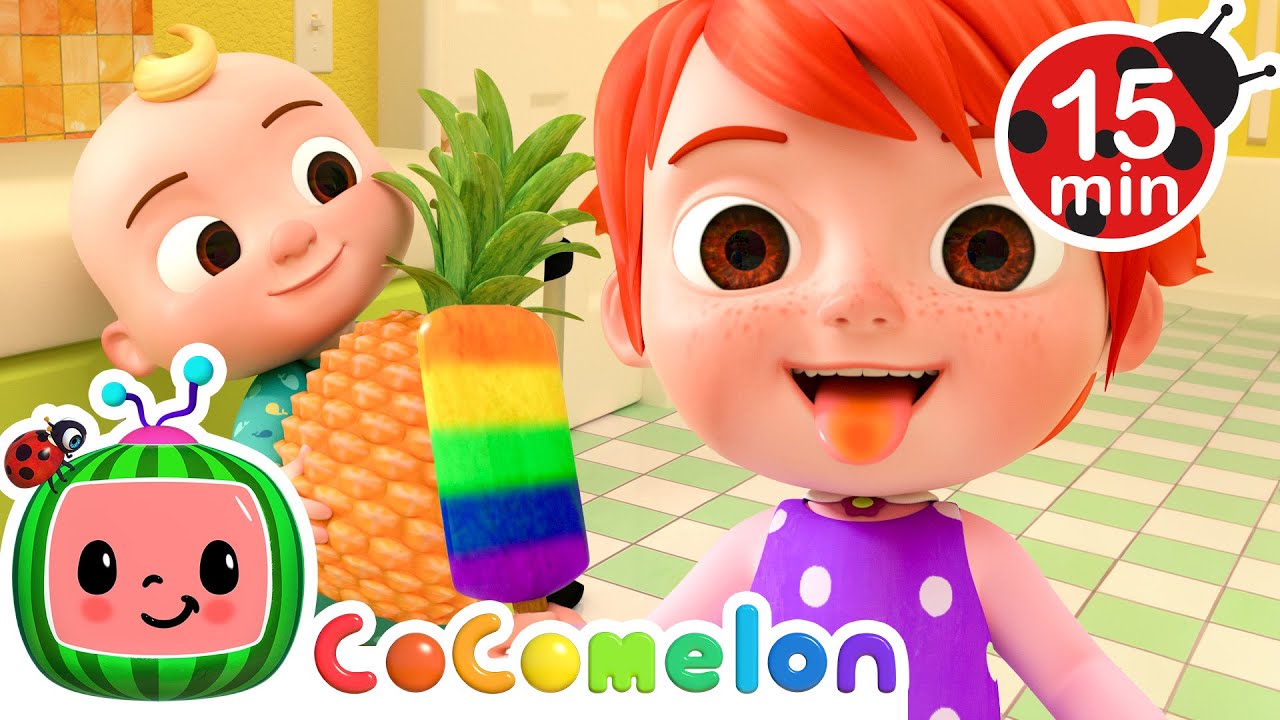 Making Frozen Rainbow Treats! [LOOP] | CoComelon Nursery Rhymes & Songs | Kids Learning