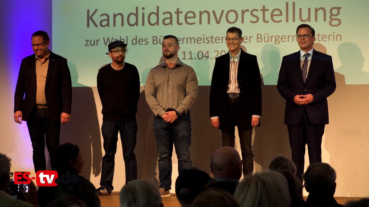 Kandidatenvorstellung zur Bürgermeisterwahl in Köngen