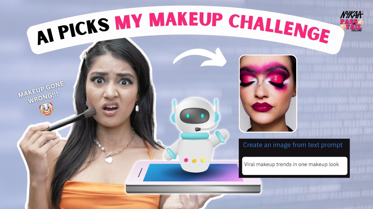 AI Chooses My Makeup Look ft.@SoniaGarg | Full Face Makeup Challenge | Pass👍🏼 or Fail👎🏼| Nykaa