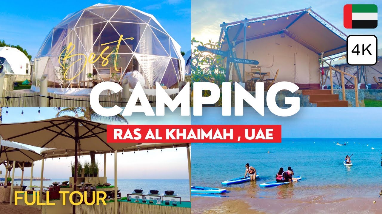 Luxury Glamping Safari Tent with Bathroom at LongBeach RAK, Dome and More! (Full Tour) 4K 🇦🇪 UAE
