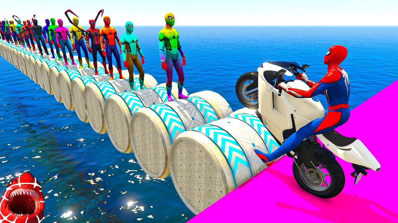 الرجل العنكبوت انقاذ باتمان Spider-Man Rescue batman vs iron man vs venom funny Game GTA 5 superhero