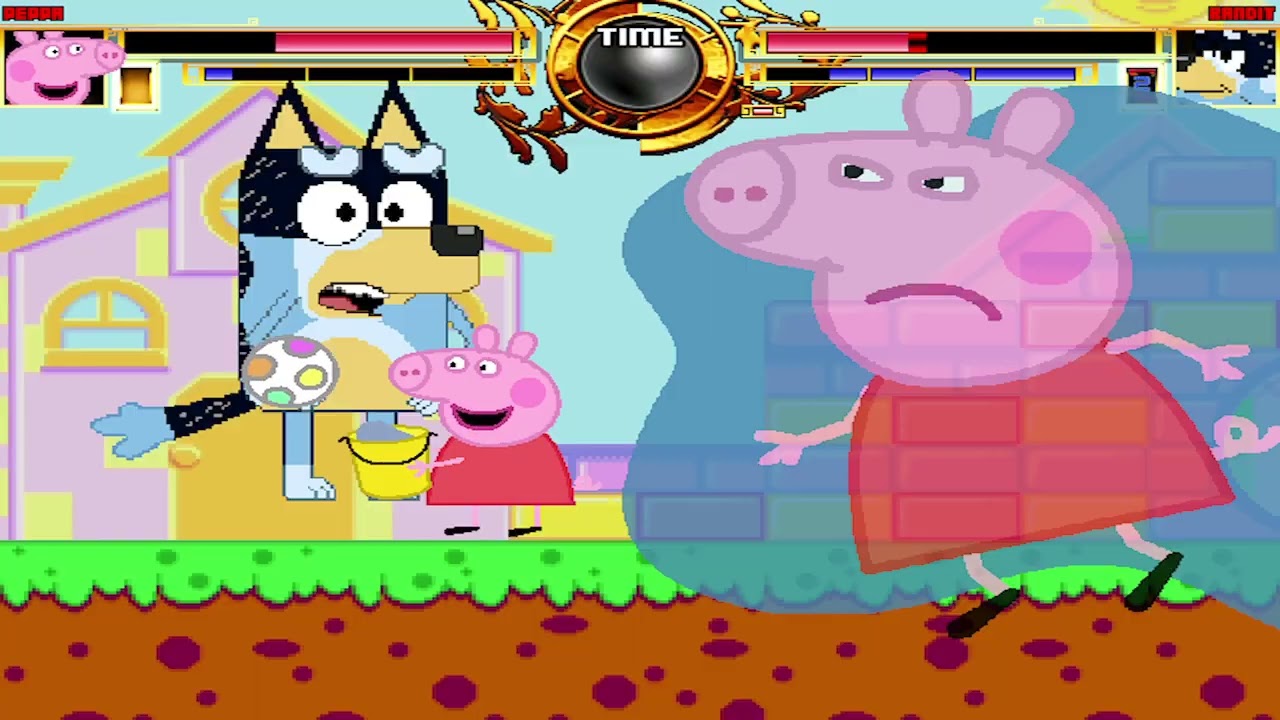 NICK54222 MUGEN: Peppa Pig VS Bandit